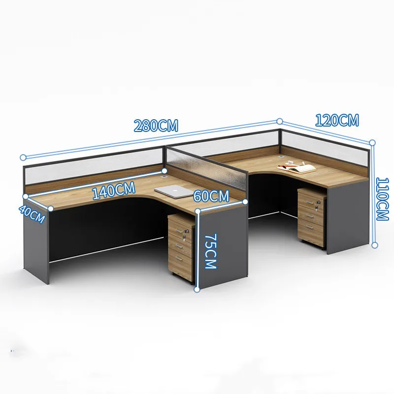 Executive desk office table design workstation screen card wholesale office manager desk set computer table and chair