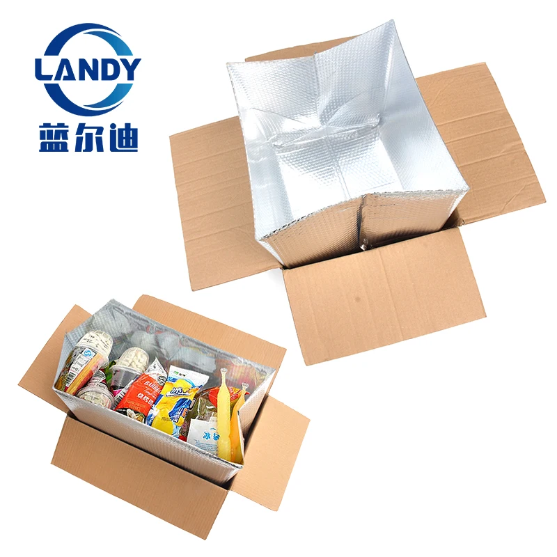 72 hour metallic foil insulated bubble mailer for food,a4 eco foil cool shield thermal bubble mailers