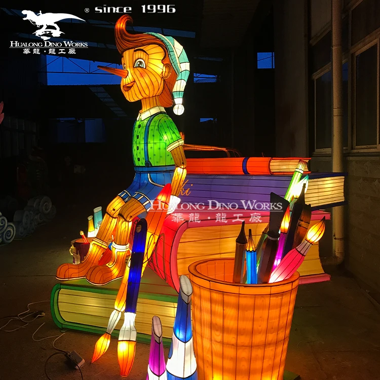 Outdoor use traditional Chinese silk lantern zigong customized lantern