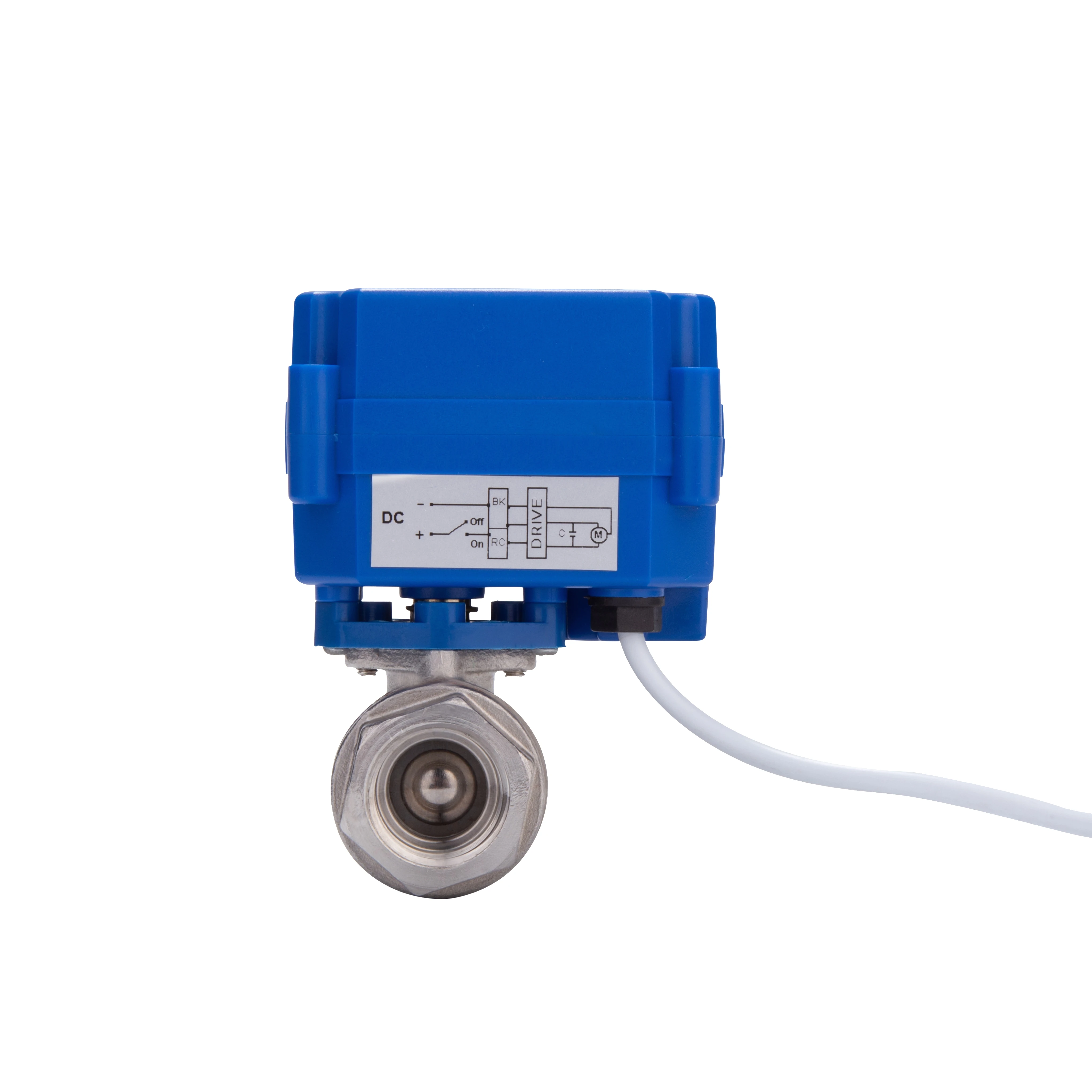 Мини 12 В двигатель постоянного тока шаровой клапан из нержавеющей стали Электрический 2-сторонний умный водяной OEM поддерживает индивидуальные особенности 1/4 дюйма