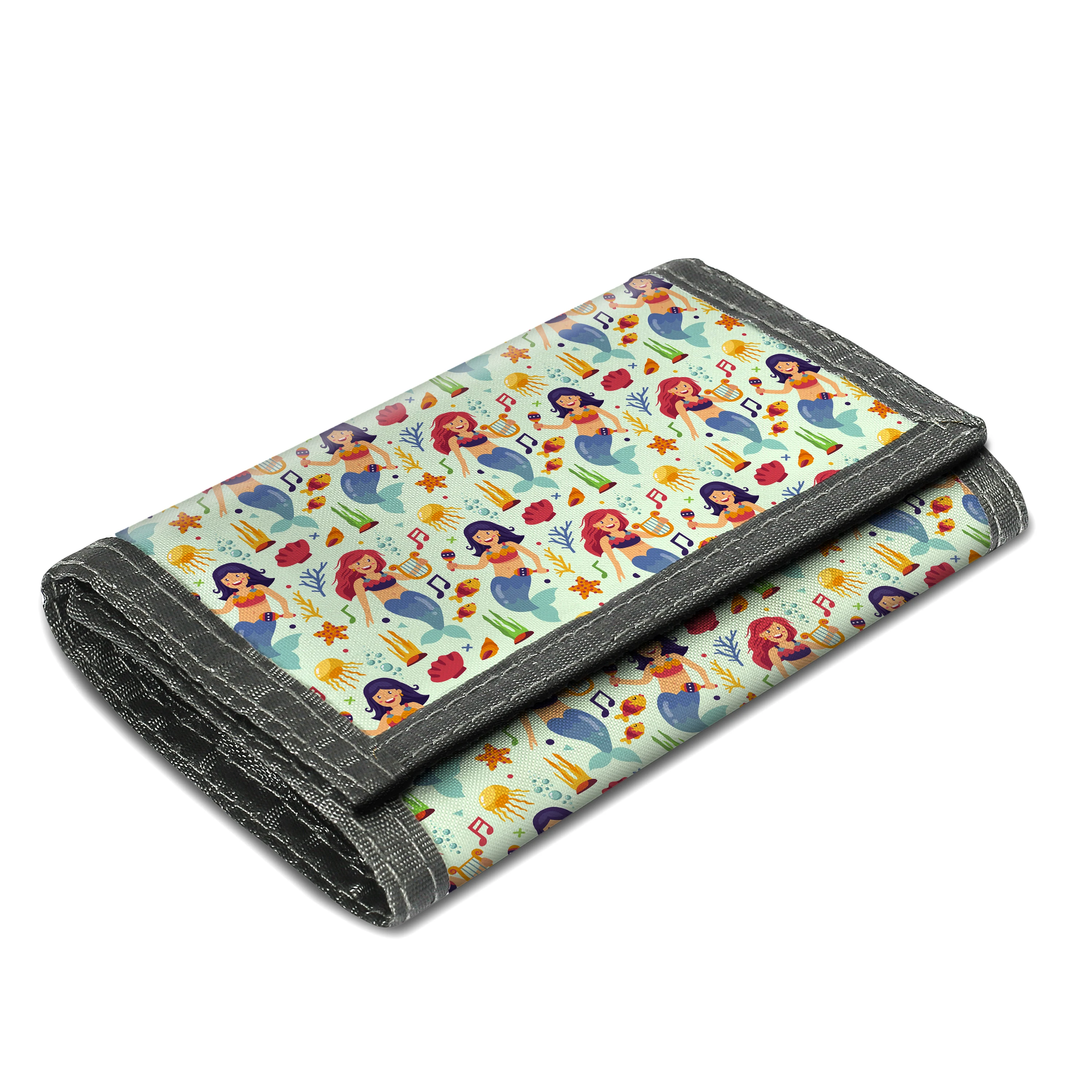 Mermaid Zipper Coin Pocket and Card Holder Children Purse Kids Wallet Girls Wallet