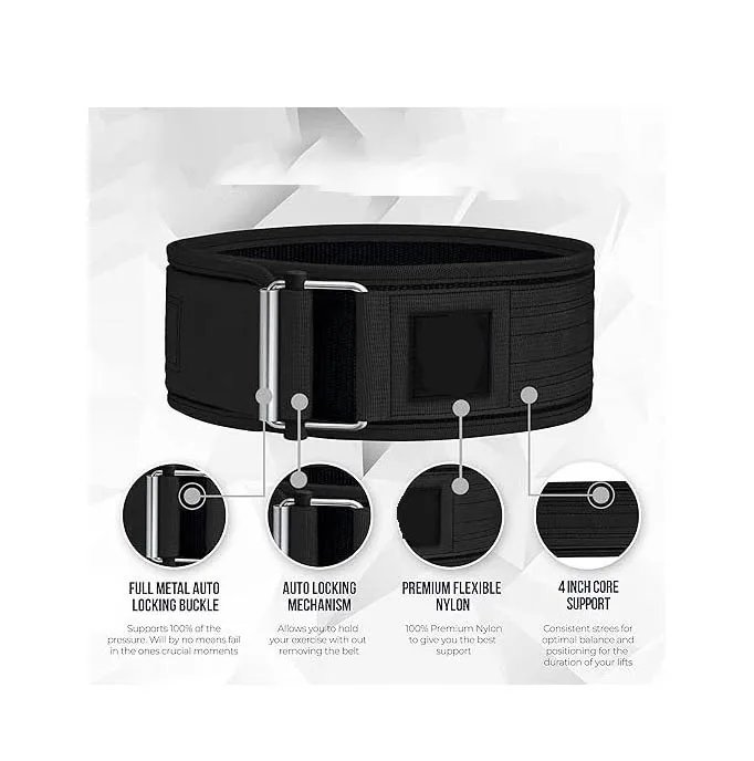 Neoprene Weightlifting Waist Belt Gym Lifting Belt