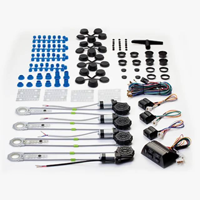 Universal Power car window kit for 4 door windows with power and quiet motors