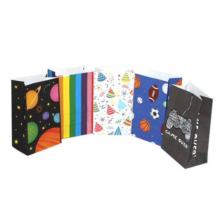 High quality recyclable holiday gift bag environmental friendly paper bag christmas gift bag for small gift