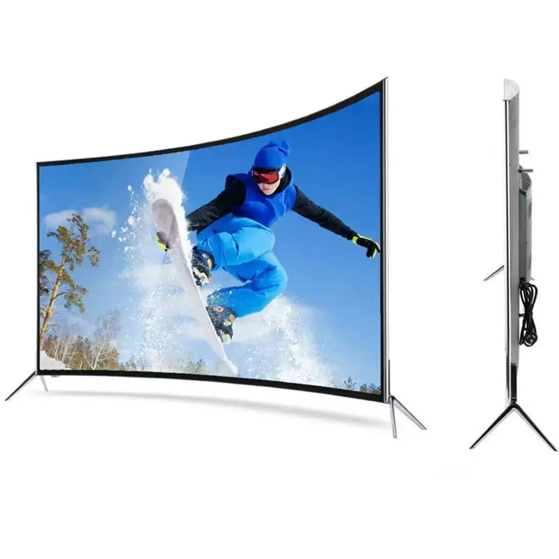 Изогнутый экран TV LED Smart HD Android с DTS Virtual X игровые и спортивные режимы Chrome-cast