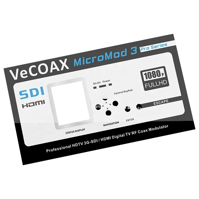 Custom polycarbonate acrylic polyester LCD LED transparent window graphic panel overlay