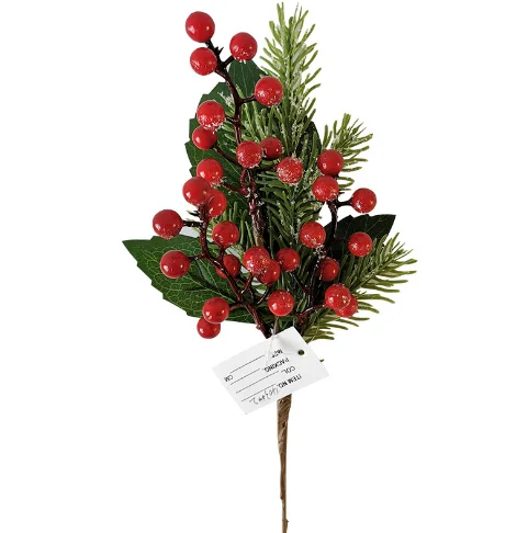 Home decoration manufacturer vase decorative flowers christmas red fruit flower