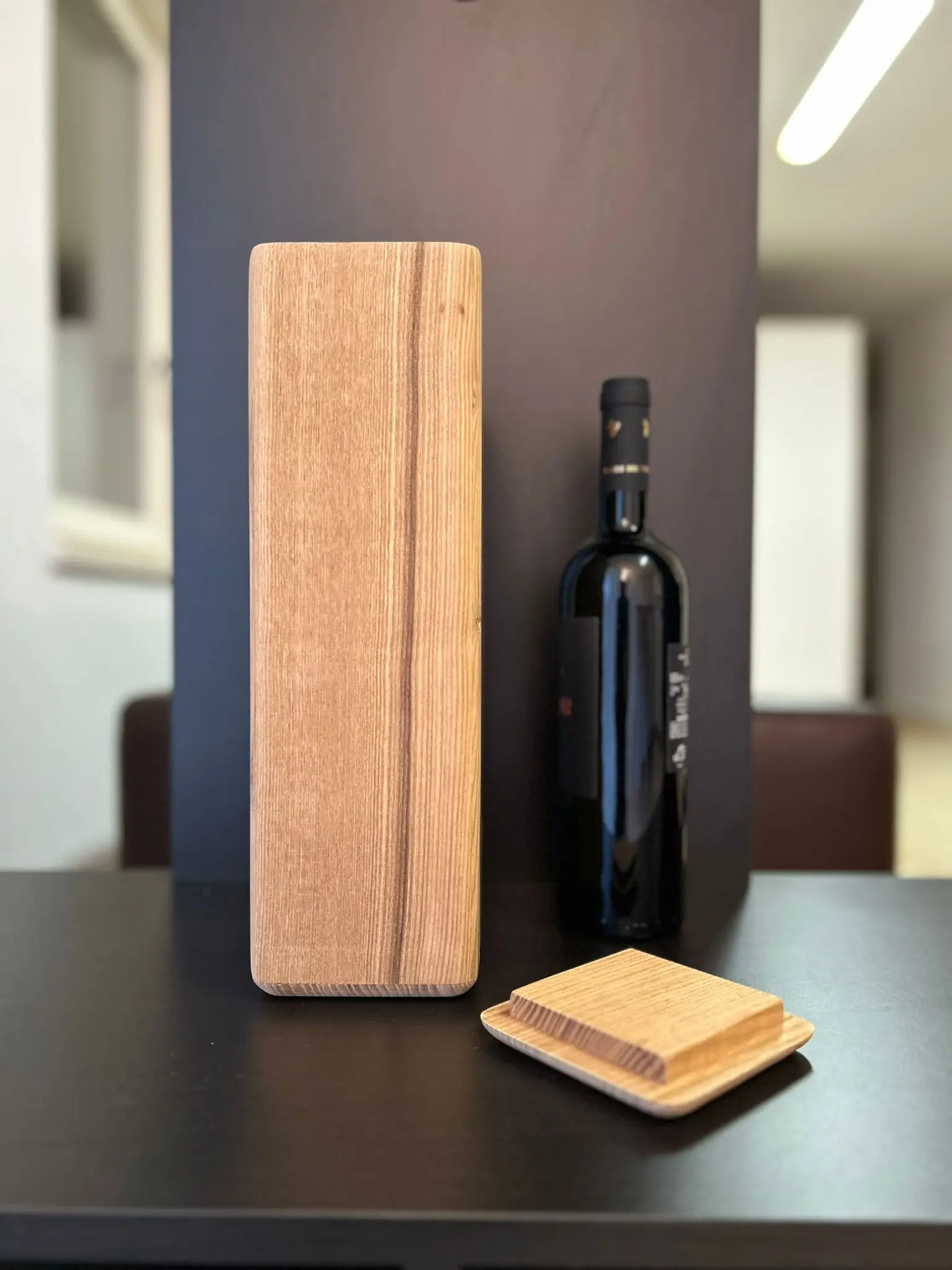 Made In Italy Modern Customizable Wine Bottle Holder Wine Storage High Quality Wood Certified Materials No Chemical Components