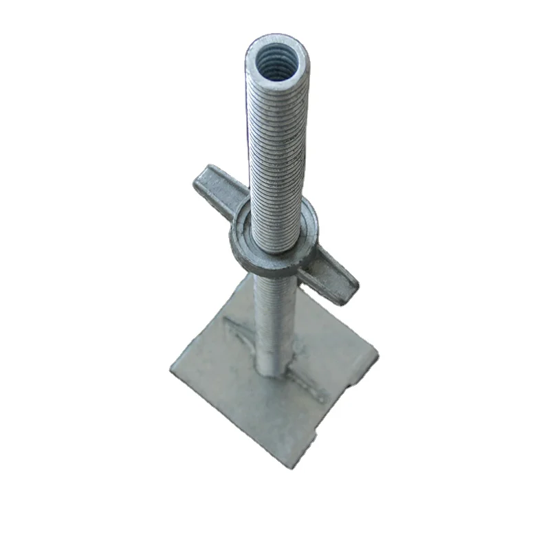 Wholesale Customization Ring Lock Scaffolding Electro Galvanized Steel Screw Base Jack Used For Scaffolding
