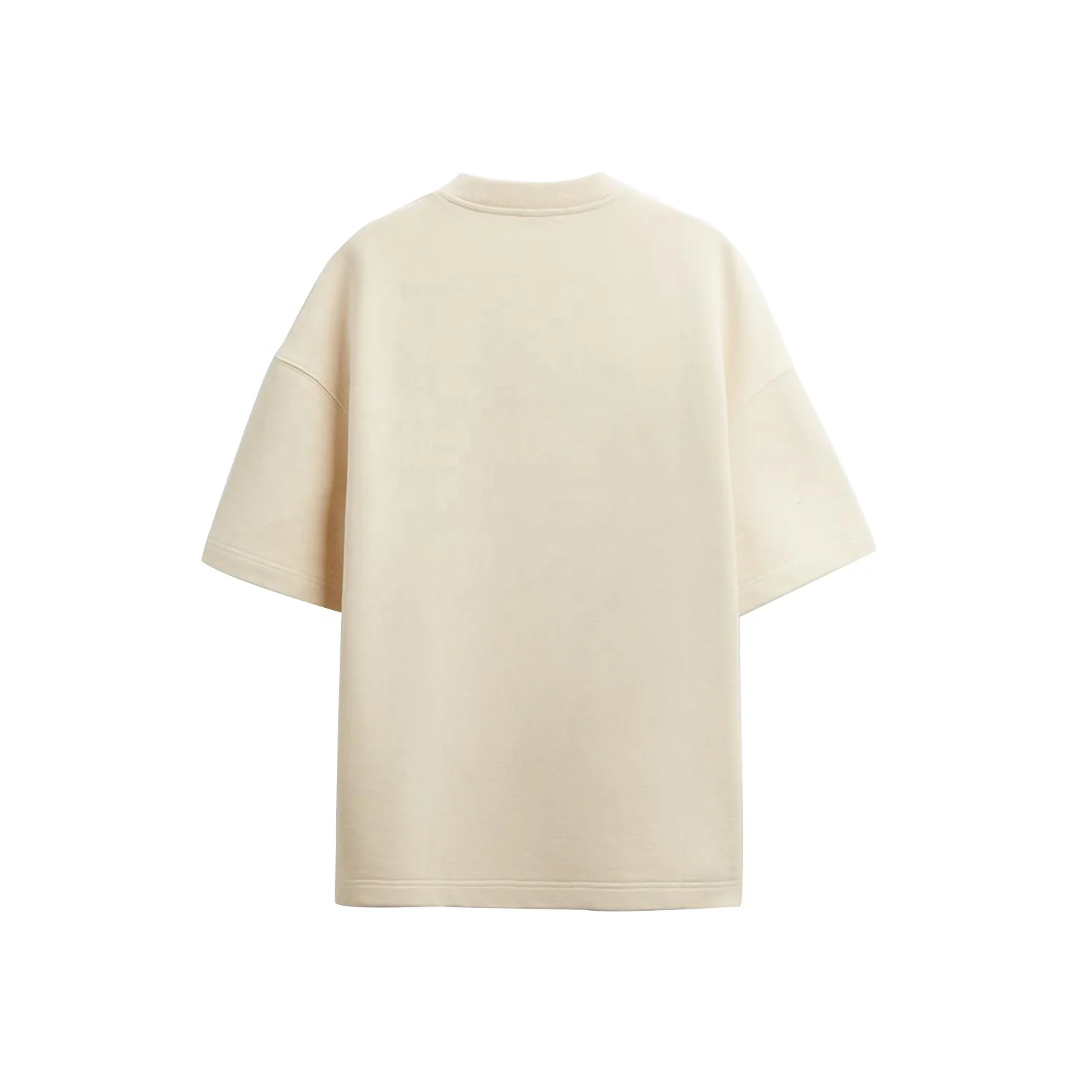 wholesale high quality drop shoulder essentials boxy heavyweight 100% cotton t shirt 300 gsm oversized screen print t-shirt men