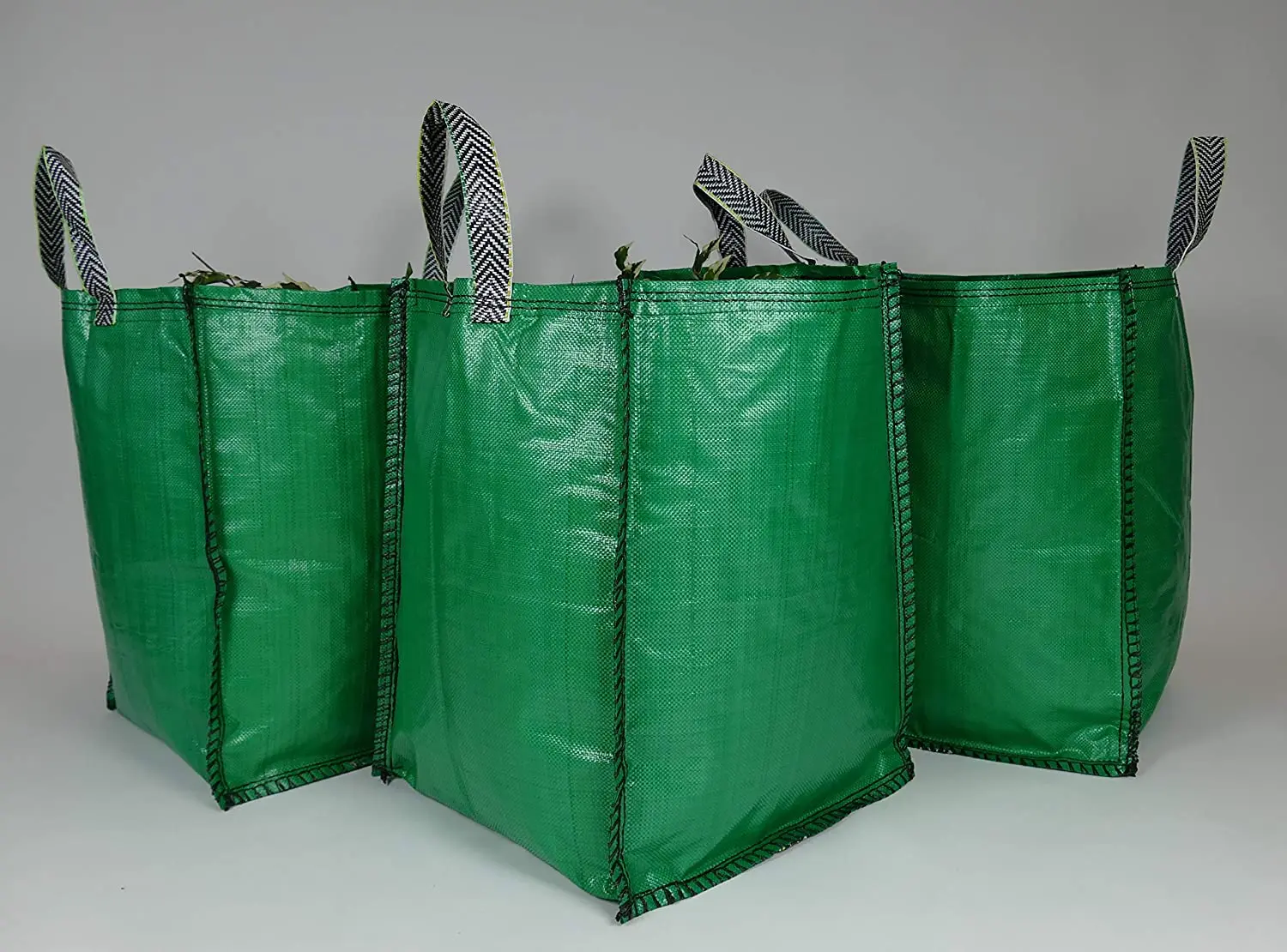 YA SHINE Heavy Duty green reusable lawn leaf collecting bag garden waste bags