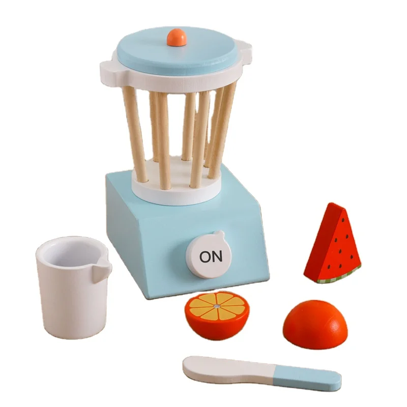
Wooden Kitchen Pretend Play Toy Simulation Wooden Fruits Food Mixer Baby Early Learning Educational Toys For Child Funny 