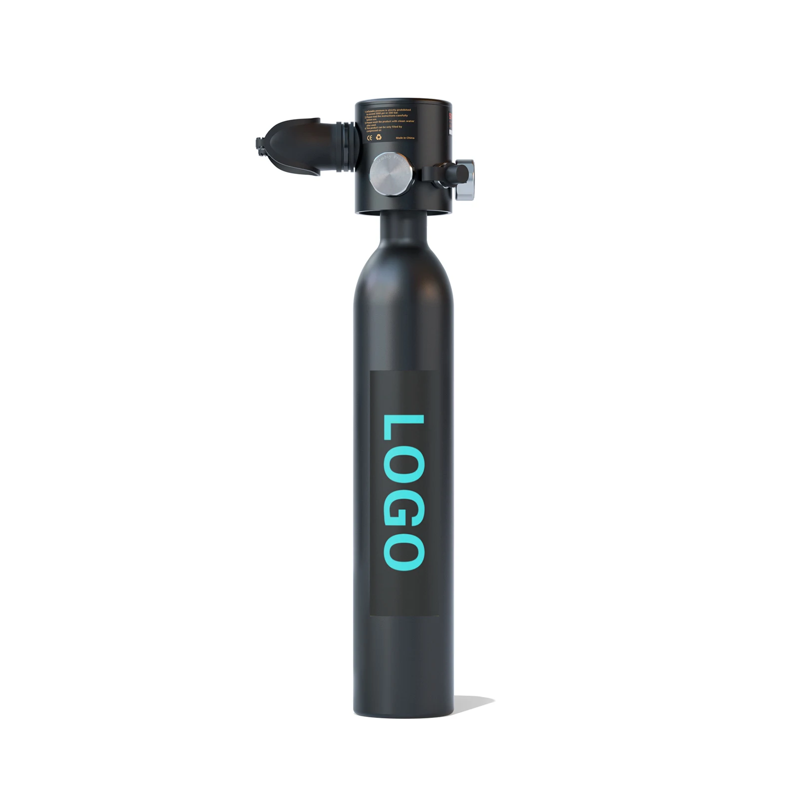 0.5L Portable Oxygen Tank Underwater Portable Small Scuba Diving Snorkel Air Tank Enthusiast Breath Tank Equipment