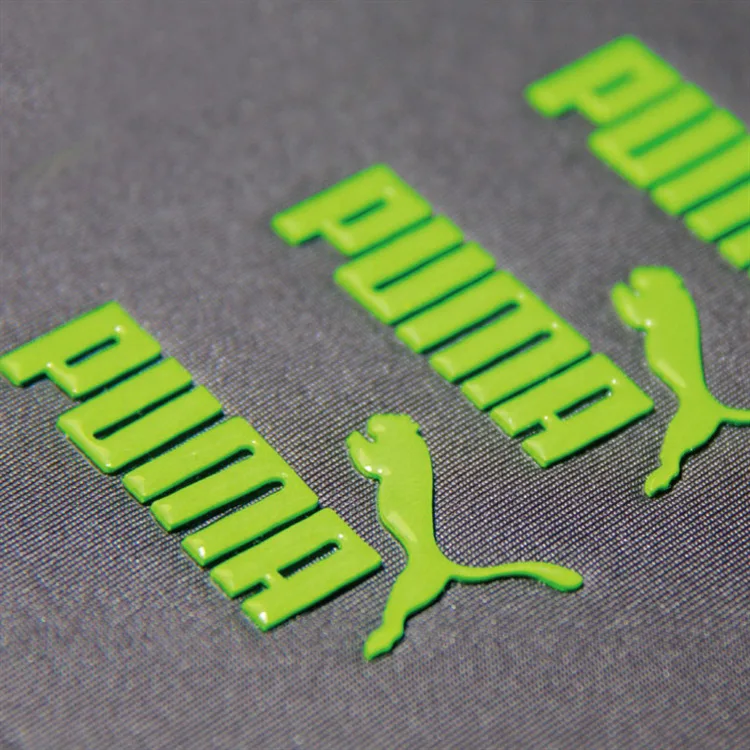 Custom 3D Stereoscopic Silicone Printing Thermal Heat Transfer Label Using Clothing Rubber Printing Transfer