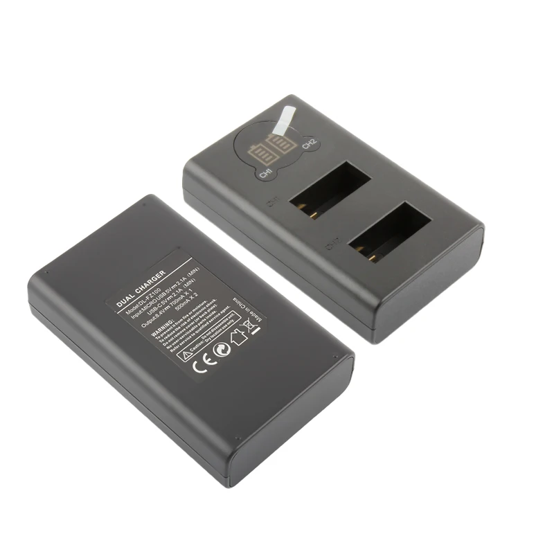 Smart LCD Display Portable DL-C1B Battery Dual USB Charger for GoPro Max Camera