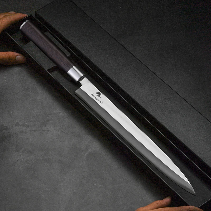 12 Inch Germany Stainless Steel 1.4116 Japanese Salmon Knife Kitchen Sashimi Knives