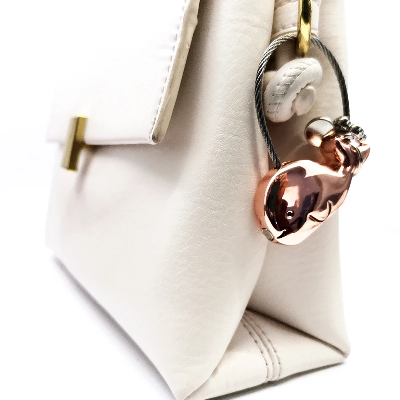 Fish Shape 3D Keychain Metal Whales Animals Couples Love Keyring