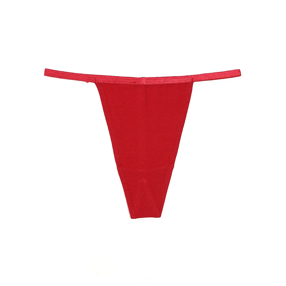 2023 Hot Wholesale Pure Cotton Large Size Underwear T-thong Thin Sexy European Size Women Seamless Bikini Culotte Tangas Thongs