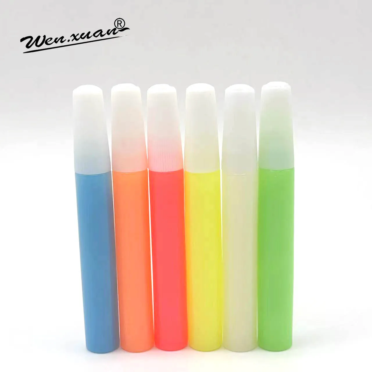 UV Blacklight Reactive Neon Glow Acrylic Paint Set Fluorescent Pigment on Plastic Material for Canvas Glass Paper Painting