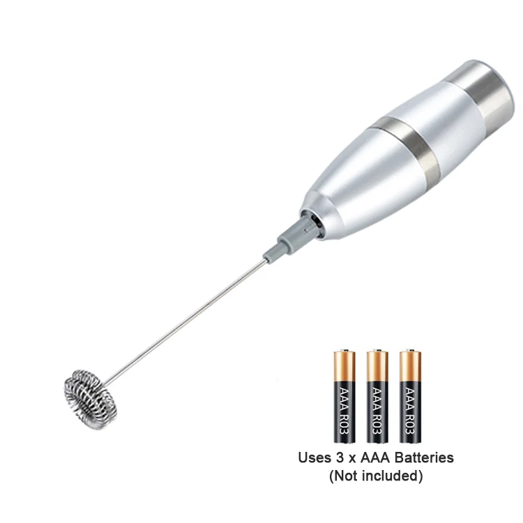 Battery Operated Custom Logo Wholesale Coffee Mixer Handheld Frother Portable Foam Maker Electric Milk Frother With Cup