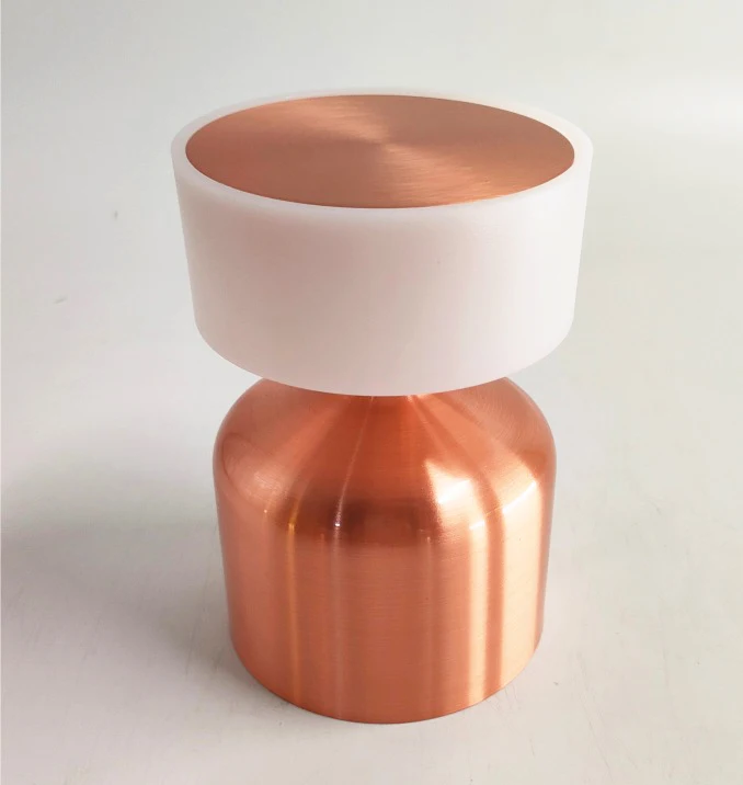 European Small Table Lamp Metal Shade Led Touch Dimmer Button Latest Design Desk Light For Restaurant Living Room Canteen