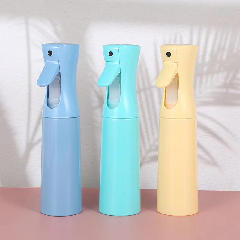 High quality barber salon for hair 200ml 300ml 500ml PET hairdressing salon fine fog press continuous spray bottle