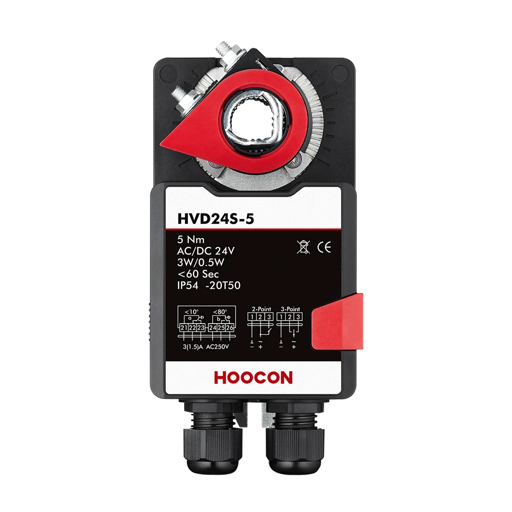 5Nm Damper Actuators Running Time 60s AC100-240V General Damper Actuators