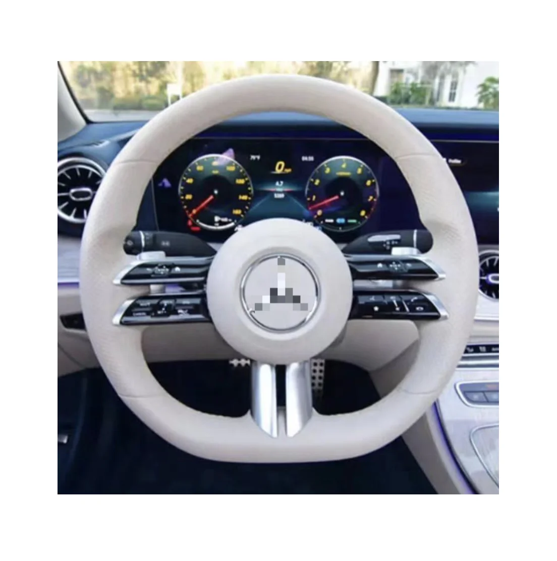 JD AUTO complete Carbon Fiber Steering Wheel for Mercedes Benz AMG W117 W166 W177 W205 W213 W216 LED display carbon fiber steeri