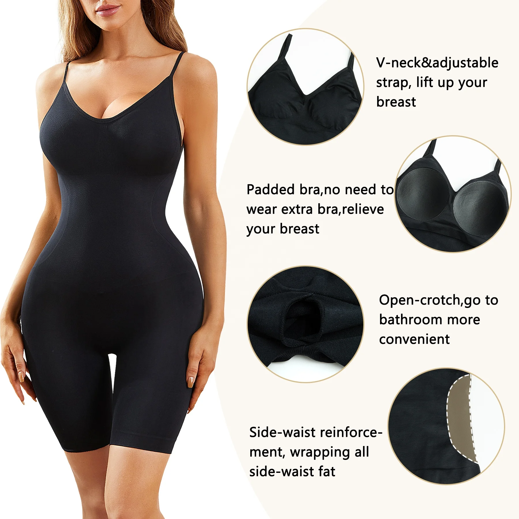 Women Full Slimming Underwear Tummy Control Shaper Waist Trainer Abdomen Corset Bodysuit Shapewear Body Shapers