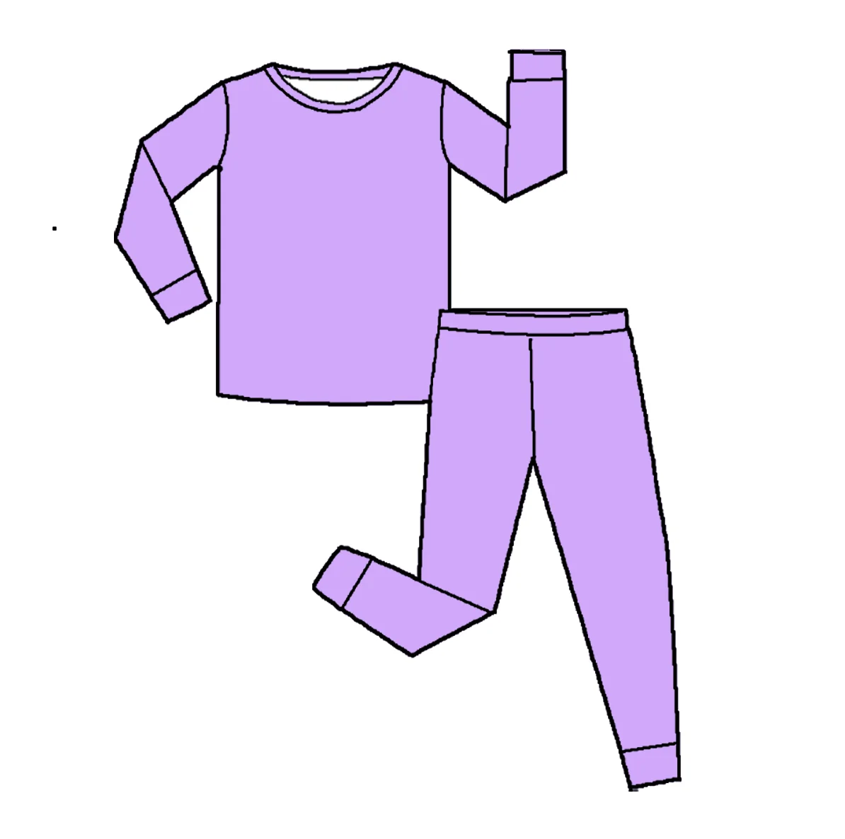 boutique wholesale short sleeve solid bamboo two piece lounge set kids cotton set