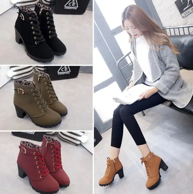 luxury Fashion high heel boots women winter boots for women ladies