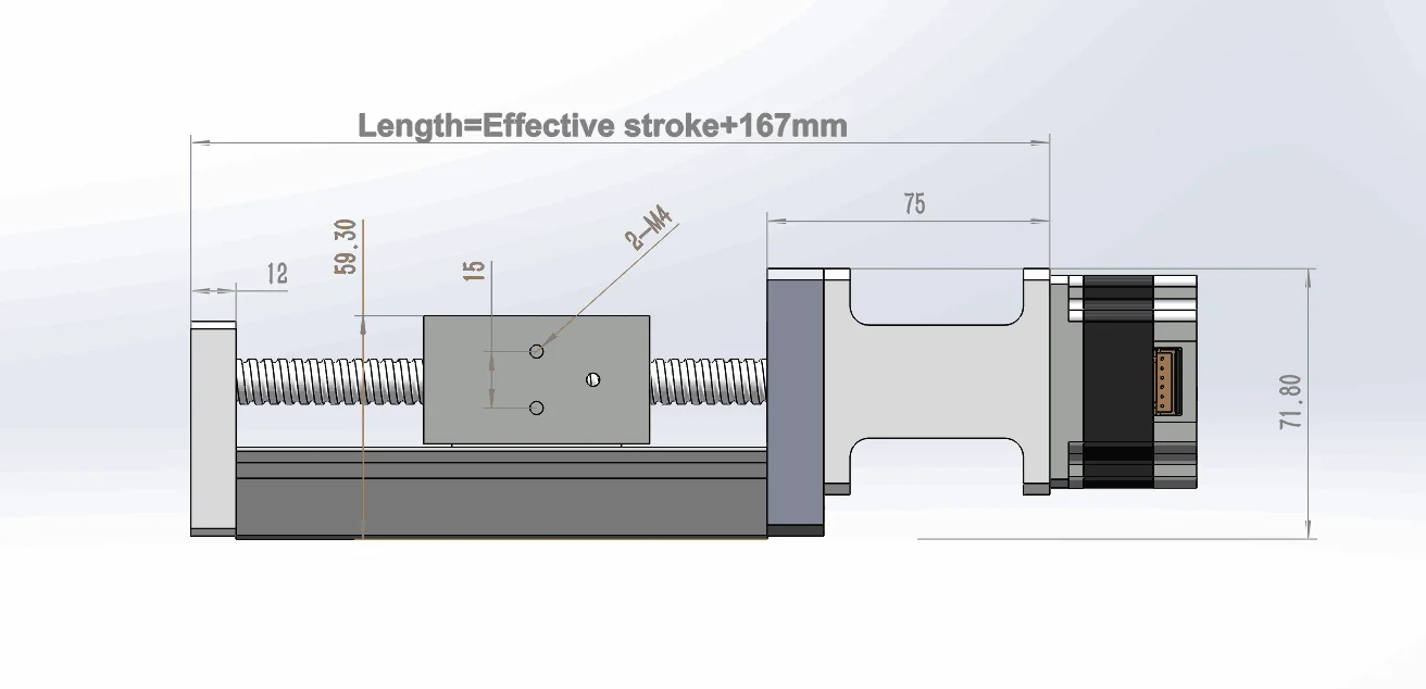 HanBuild HPV5 200mm Upgraded version Mini actuator Linear module ballscrew sfu1204 with NGM 42motor NEMA23 NEAM17 stepper motor
