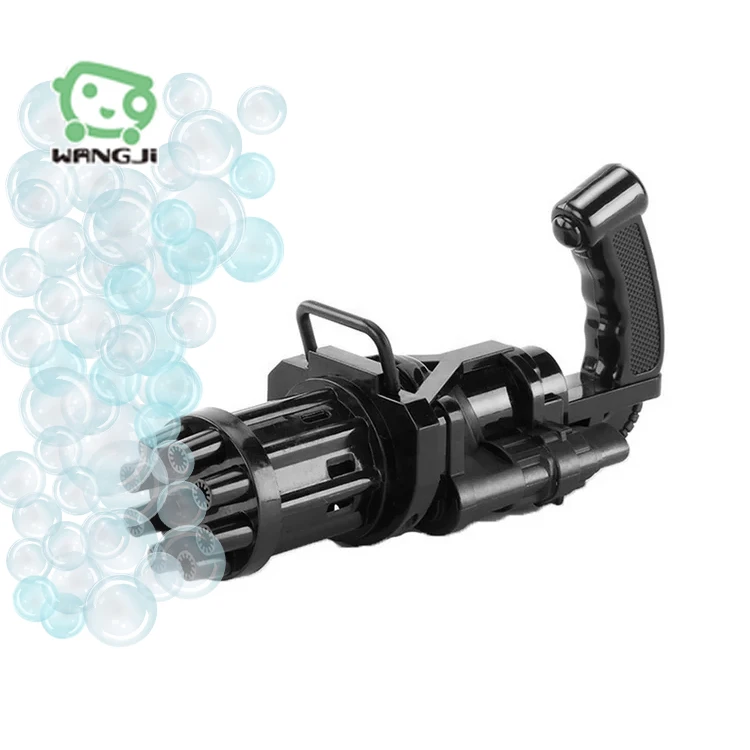 CPC Automatic 8 Hole Bubble Gatling Summer Outdoor  bubble stick Electric Gatling Gun Toys
