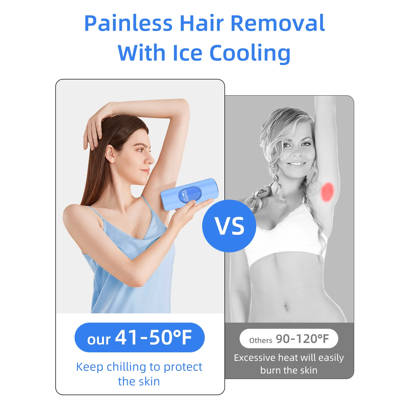 510K At Home Permanently Ice Cool Ipl Hair Removal Ice Cooling Ipl Laser Hair Removal Handset