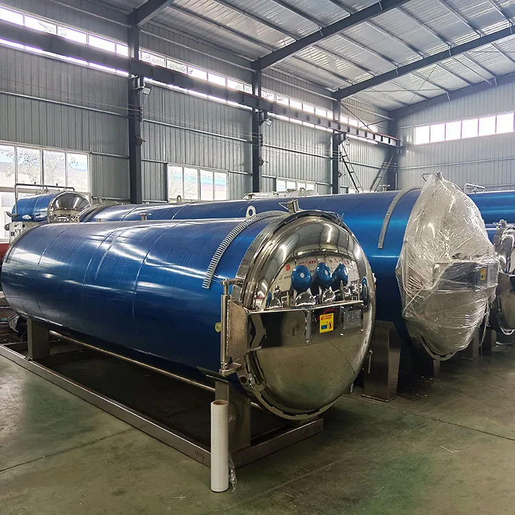 High temperature vacuum pouch bag water Immersion water cascading canned fish food and meat sauce sterilization autoclave retort