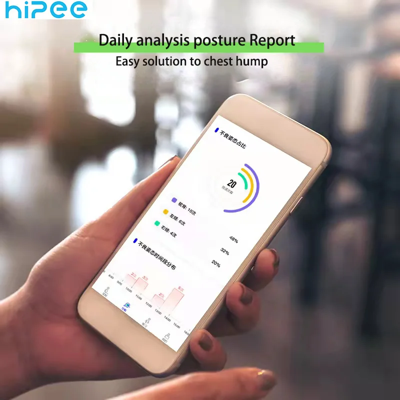 Hipee smart posture correction wizard improves stooping, real-time monitoring and reminding, and daily posture analysis