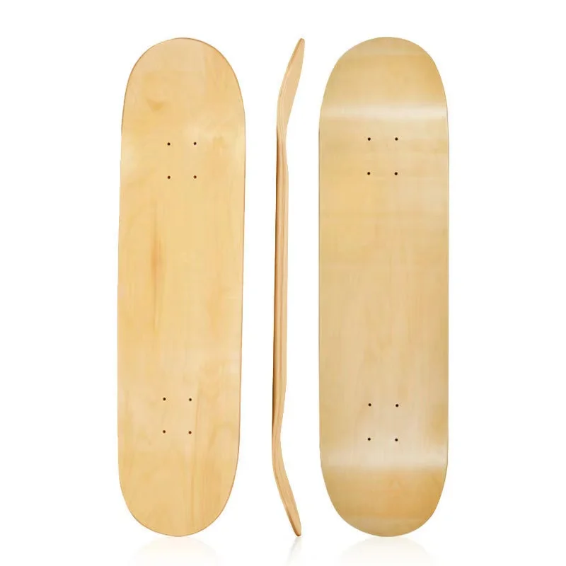 Hot Sell 7ply Double Kick 100% Hard Rock Canadian Maple Skateboard Blank Deck Skateboard