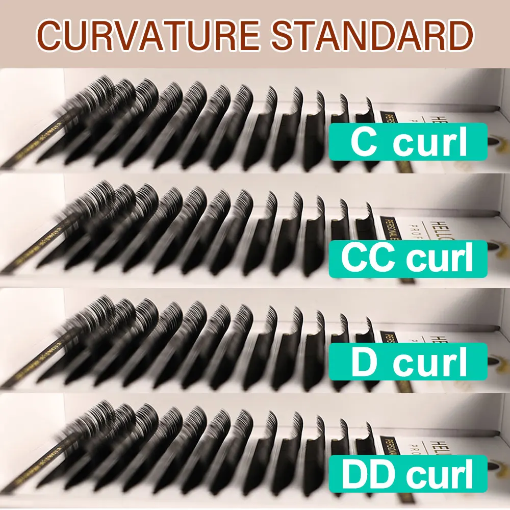Handmade Individual Lash Extensions Trays Dd Curl Volume Eyelash Extensions Trays Velvet Lash Extensions Wholesaler 16 Rows