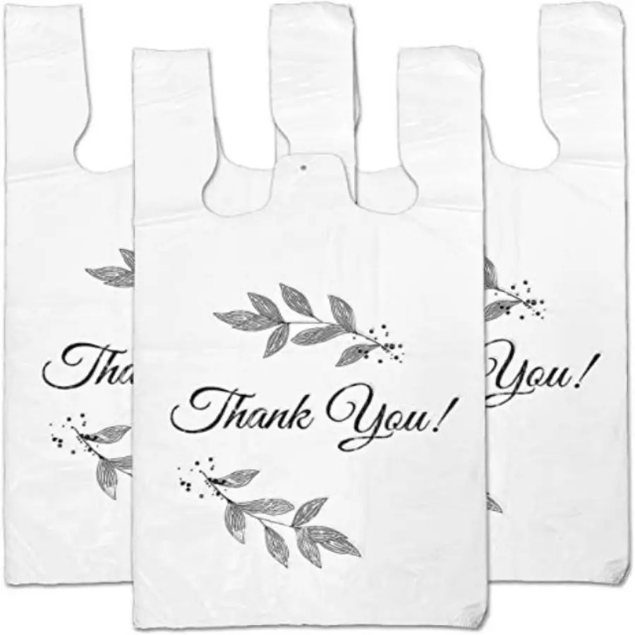 High quality recycle biodegradable compostable pla t-shirt vest carrier plastic shopping bags for supermarket