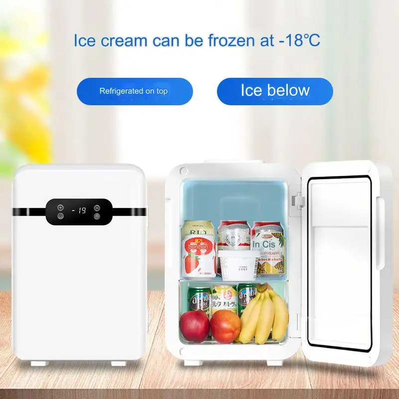 Custom logo Home use 26L mini fridge Double Door car freezer portable combined freezer and refrigerators for hotel