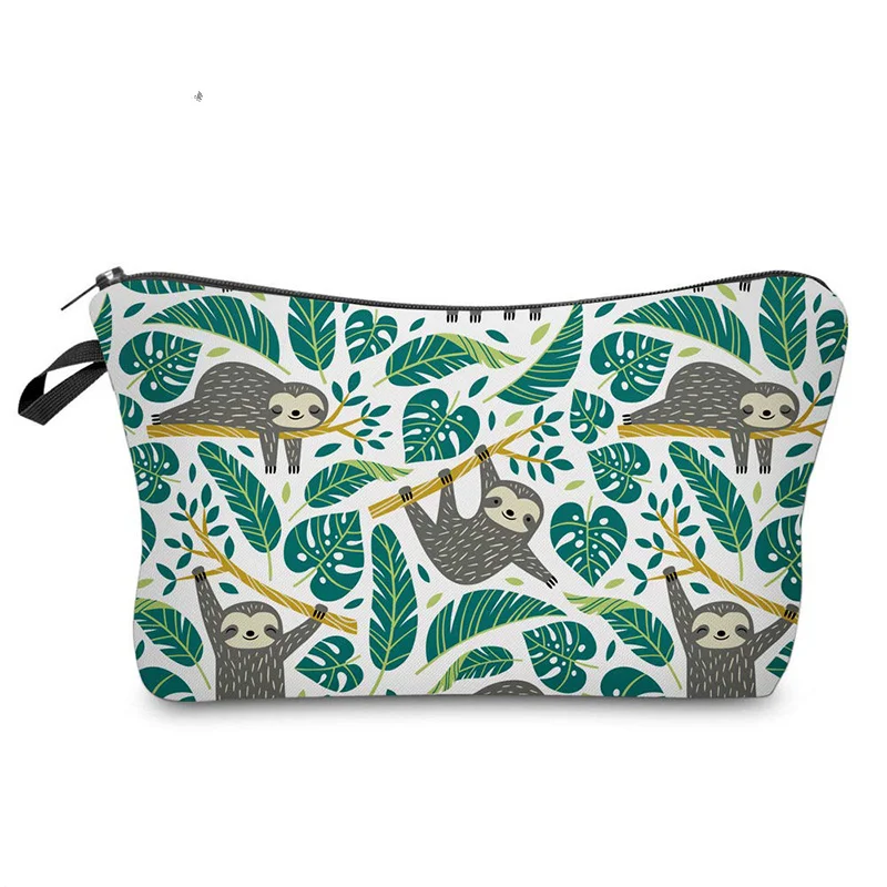 Cosmetic Bag for Women,Loomiloo Adorable Roomy Makeup Bags Travel Waterproof Toiletry Bag Accessories Organizer Sloth Gifts