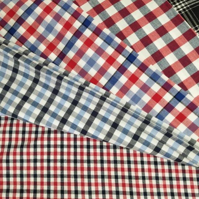 Factory direct sales 100% cotton plaid poplin shirt fabric