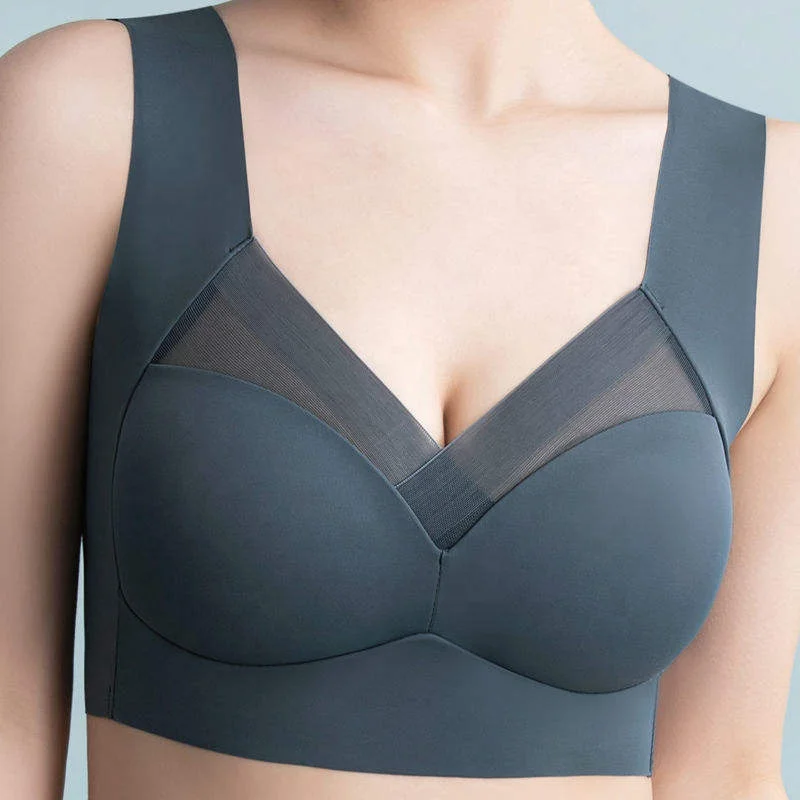 Seamless Plus Size Bra Tops Full Coverage BH Fat Confortable Wireless Sports Bra Vest Breathable Bra For Women