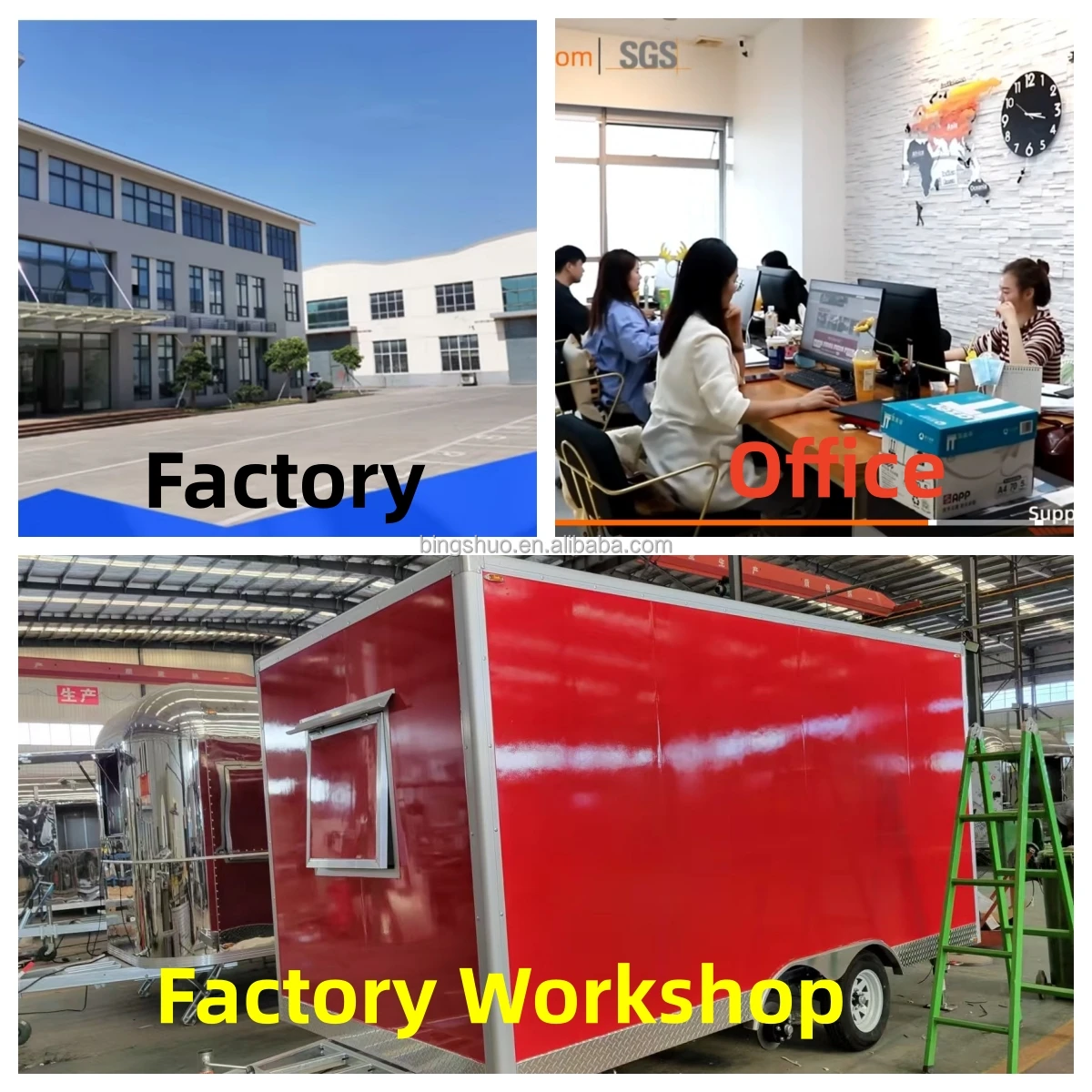 New Type Street Food Trailer for Selling Coffee Van Catering Cart Burgers Fries Ice Cream BBQ Bus Mobile Food Truck