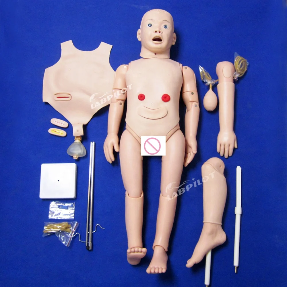 Multi-functional Three Years Old Children Nursing Care Training Manikin Anatomical Model of Paediatrics