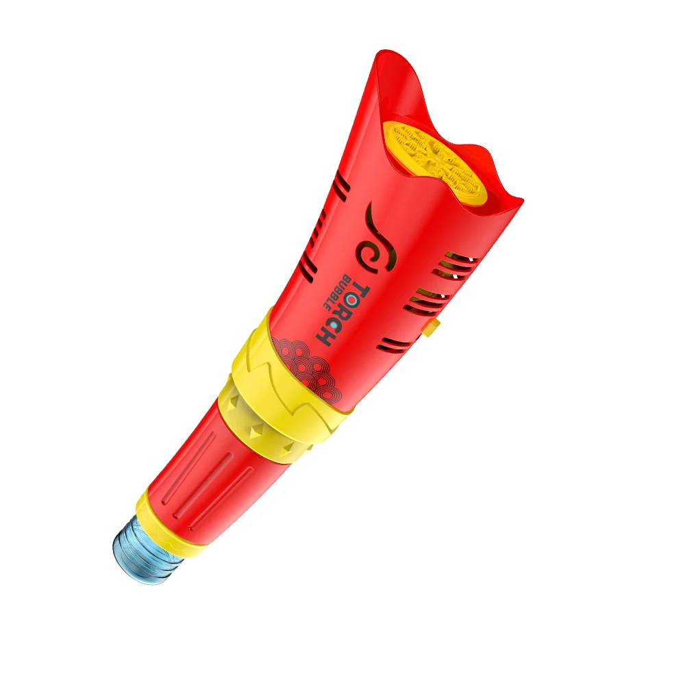 21 Holes Torch Bubble Machine Outdoor Game and Sport Convenient Handle Electric Bubble Guns Party Toy for Kids