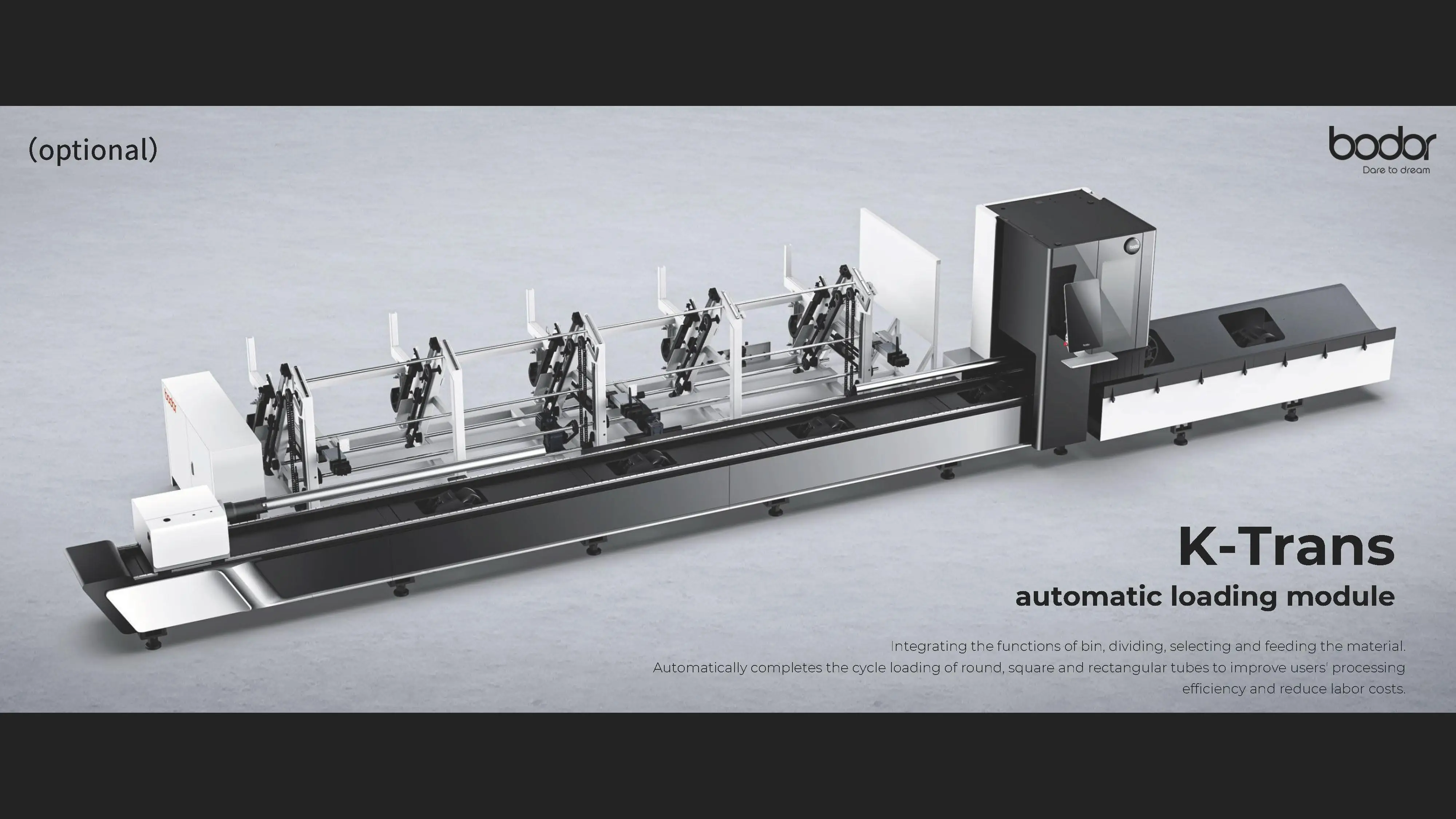 Bodor  Classic K Series 3000w metal tube fiber laser cutting machine for round tube square  laser cutting machine for pipe