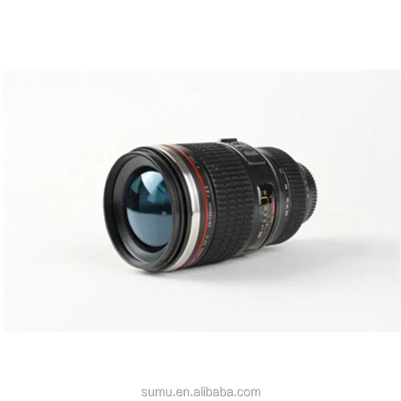 Заказная дорожная модная кофейная чашка из нержавеющей стали с объективом для камеры кофейная кружка