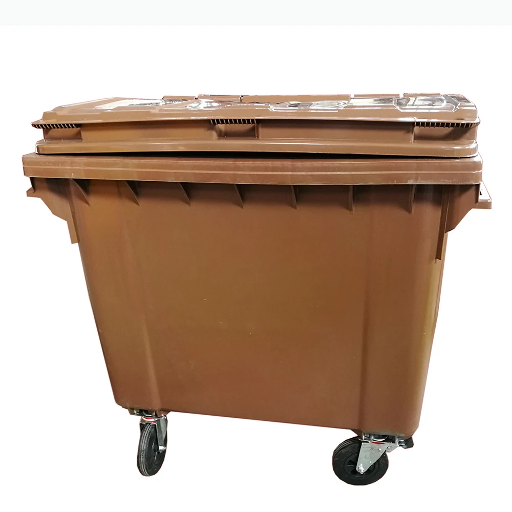 1100L с EN840 HDPE пластиковый дизайн Скип-корзина