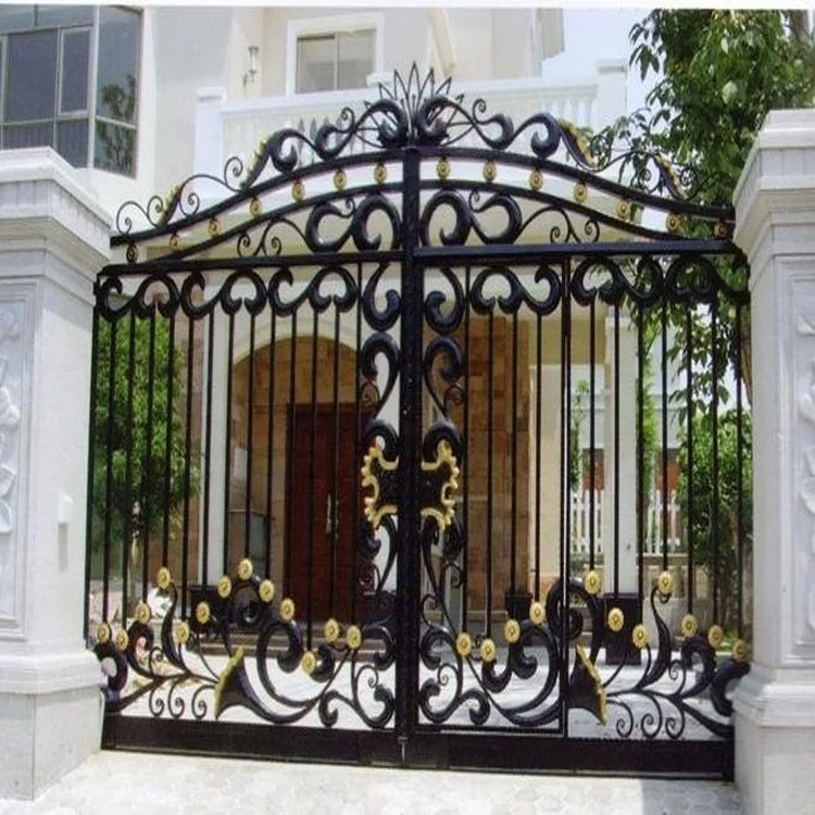 Новый дизайн ворота из кованого железа индийские главные для
